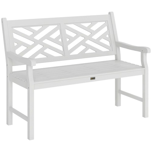 Wooden garden bench - bench, slatted